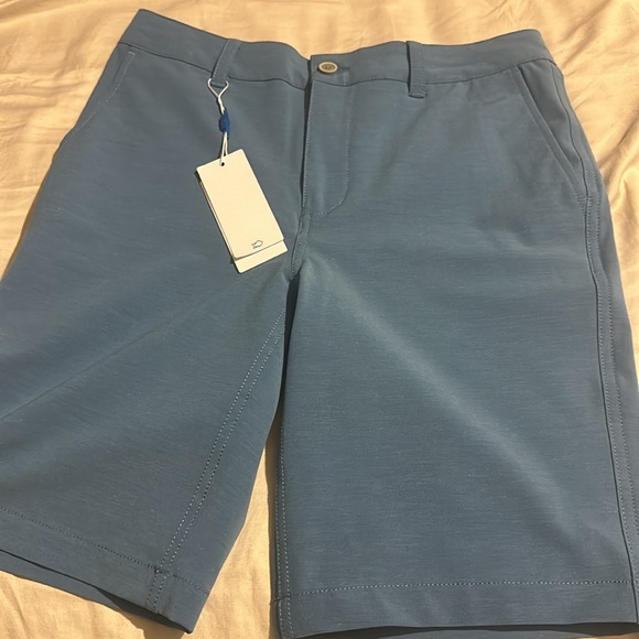 NWT Southern Tide Boys Heathered T3 Gulf Short Color: Heather Atlantic Blue - Picture 10 of 12